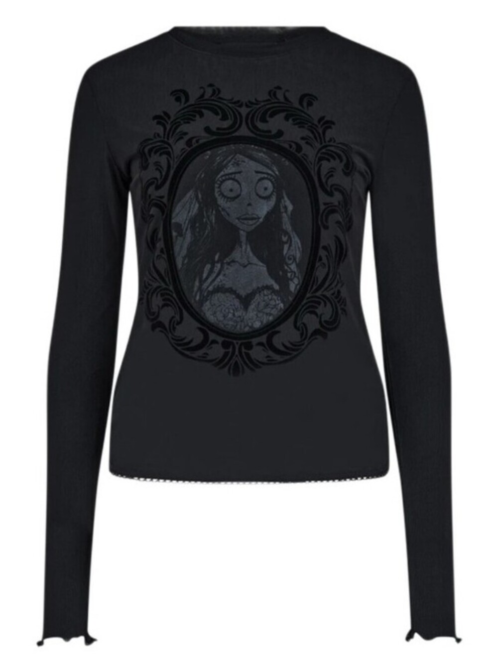 Killstar Corpse Bride Emily Mesh Top Long Sleeve Black Size XL NEW